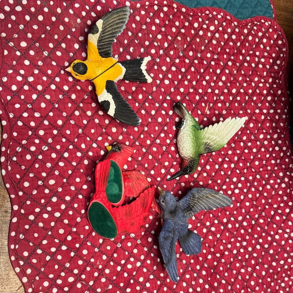 Magnetic birds - set of four